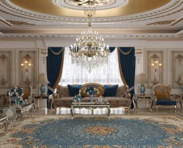 Classical Hall Design in a Palace in Riyadh